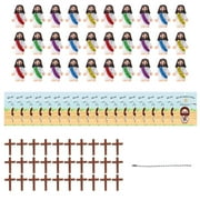 20 Pcs Little Jesus Figures Original Design Jesus Love You Mini Rubber Jesus Toys to Hide and Seek Religious Party Favors Sunday School Baptism Gifts Stuffers(Lively Colors)