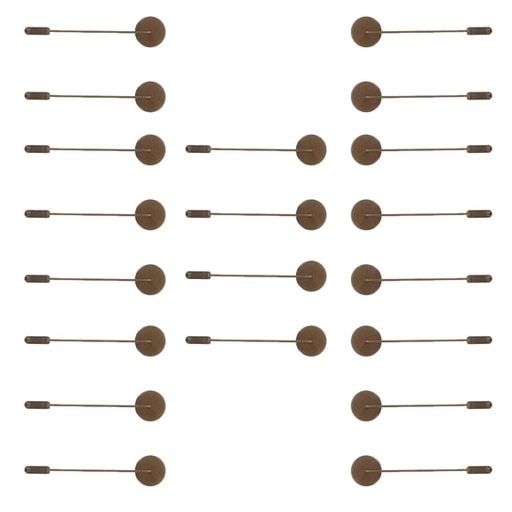 20 Pcs Long Pin Brooch Blank Base Breastpin Making Accessories Decor Jewelry Gift Tags Miss Women's