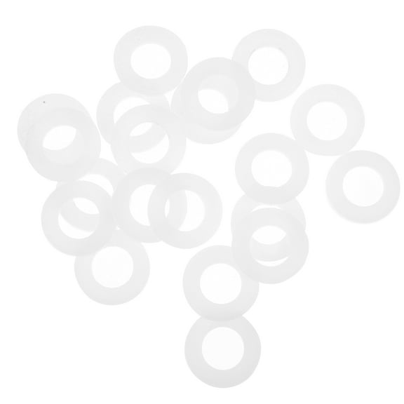 20 Pcs Long Washer Nylon Washers Furniture Supply Nylon Fastening Washers Small Flat Washer for Screw