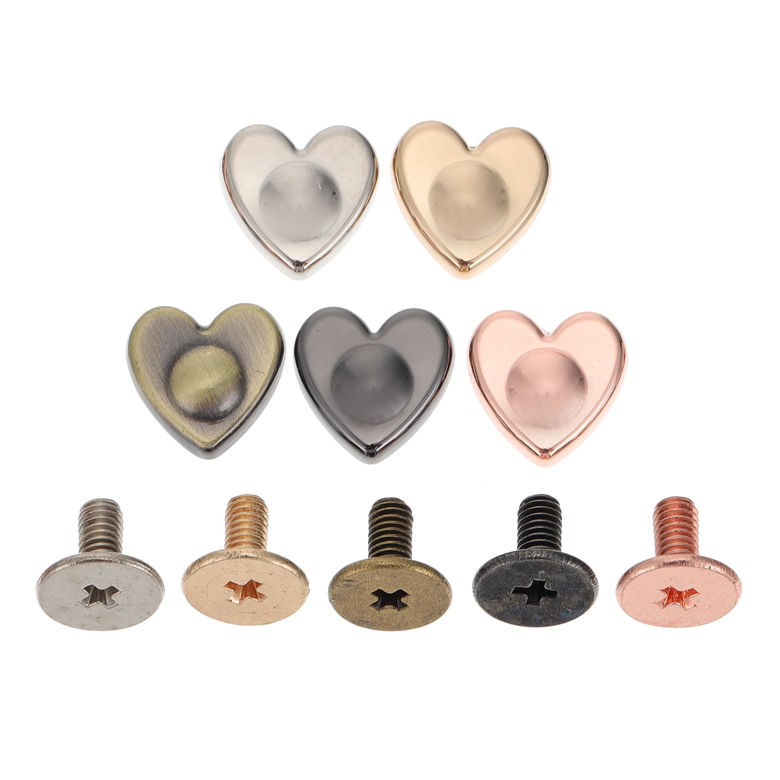 20 Pcs Luggage Feet DIY Rivet Stud Purse Decor Metal Studs Decorative