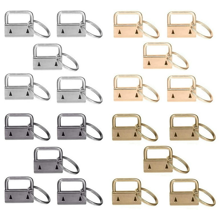 20 Pcs Luggage Tail Clip Bag Clips Wristlet Hardwares Key Fob Keychain Strap for Keys DIY Accessories