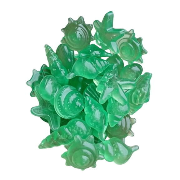 20 Pcs Luminous Glowing Stones Glow in The Dark Pebbles, Decorative Rocks Shell Shaped Starfish for Fish Tank Table Walkways Garden, Home Decorative Objects, Green