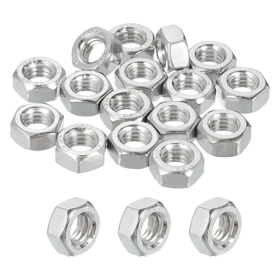 20 Pcs M6x1mm Hex Nuts, 316 Stainless Steel Metric Coarse Thread Hardware Nut