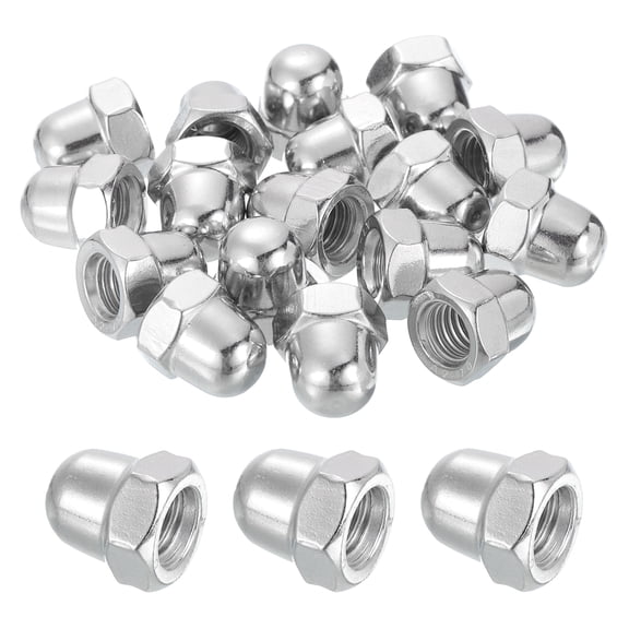 20 Pcs M8x1.25mm Acorn Cap Nuts, 304 Stainless Steel Hex Cap Dome Head Nuts
