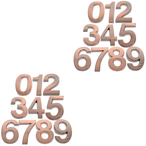 20 Pcs Mailbox Numbers for House Outside 0-9 Door Room Signs Self Adhesive Address Number Sticker