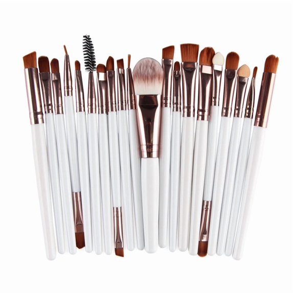 20 Pcs Makeup Brushes Proffesional Cosmetics for Face Makeup Brush Set Powder Concealer Eyeshadow Eyebrow Lip Brush Beauty Tools, Black