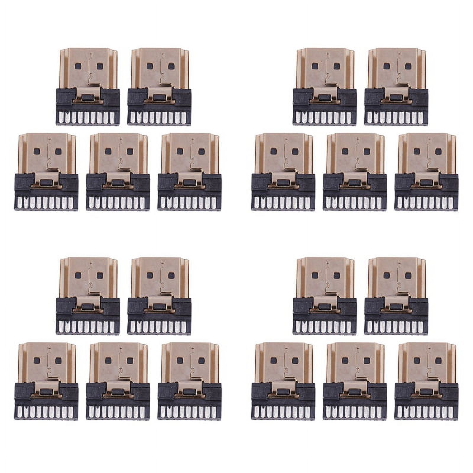 Temination Pin 20 Pcs Male 19 Pins A Type Solder Plug Termination Repair Replace ...