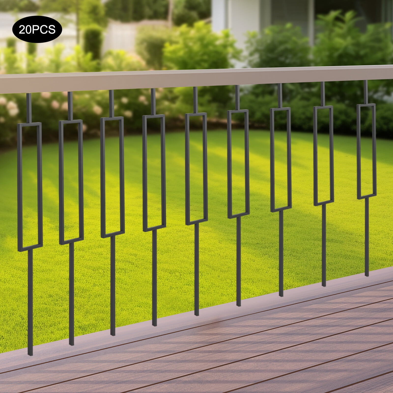 20 Pcs Metal Balusters for Staircases Decorative Stair Balusters Garden ...