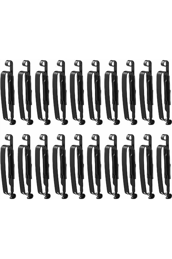20 Pcs Metal Belt Clip Reusable Slides Strap Clip Holder for Outdoor Camping Belt Kettle Sling Bag Backpack, Black$$Home Decor, Kitchen, & Other