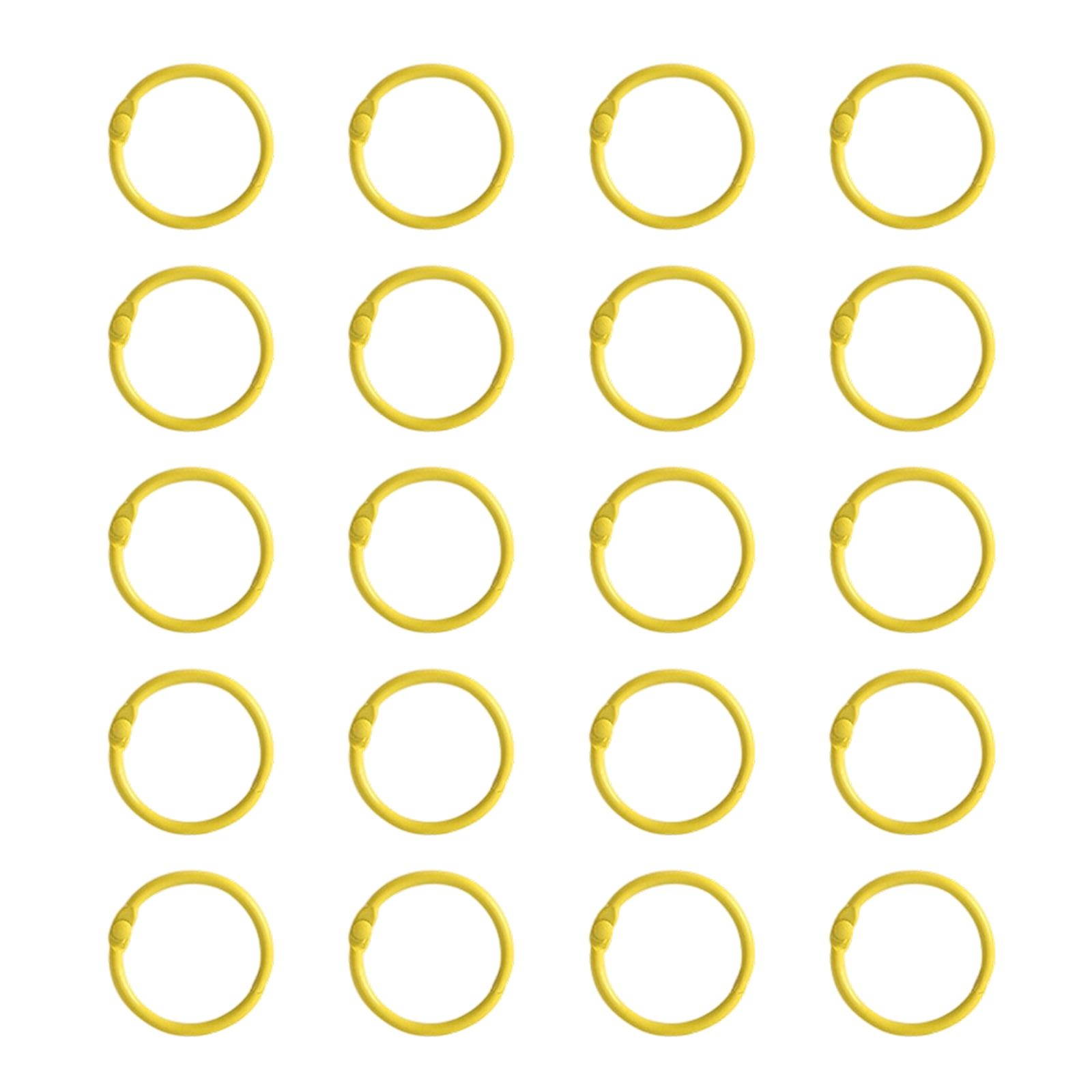 20 Pcs Metal Book Rings 25mm Bookbinding Rings Easy to Use for Binding ...