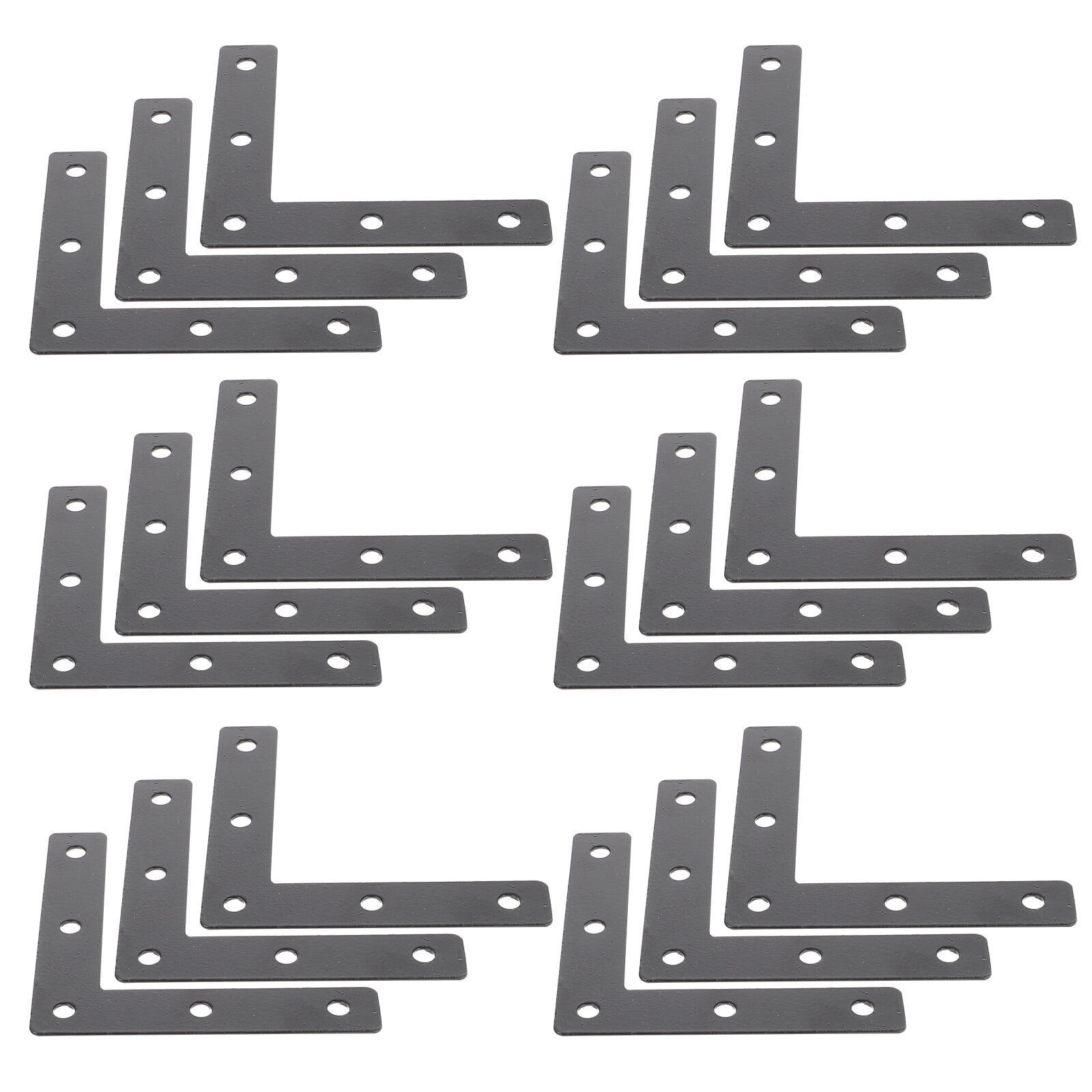 20 Pcs Metal Brackets for Wood LType Repair Board Shape Shelf Holder
