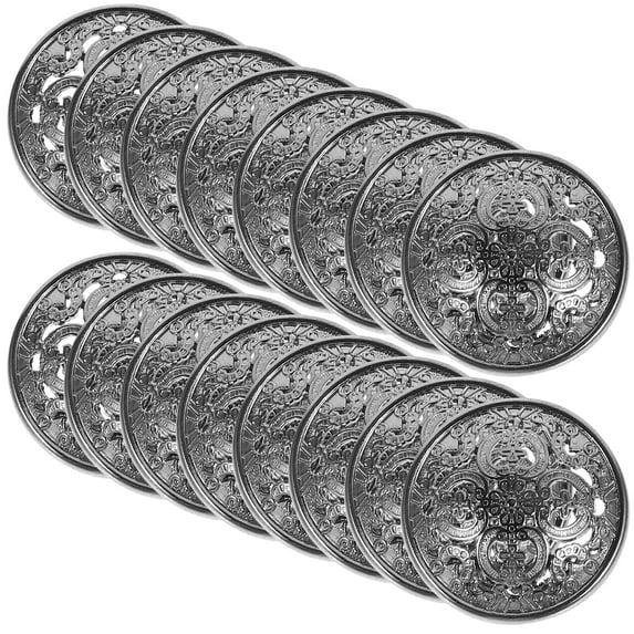 20 Pcs Metal Buttons Sewing Clothes Accessories for Cardigan Retro Decor Women's
