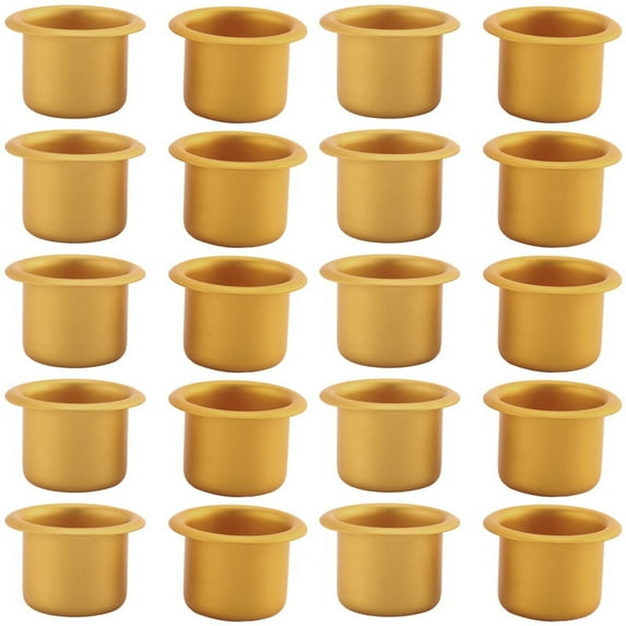 20 Pcs Metal Candle Insert for Taper Candles Decorative Candle Holder DIY Candle Holder Set for Tree Candles Table