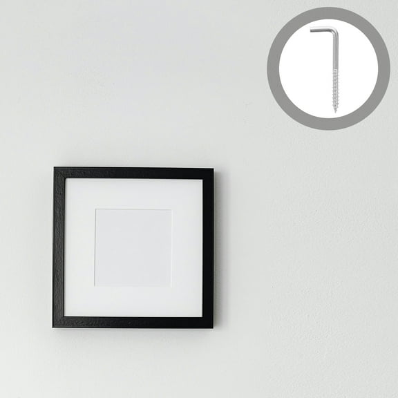 20 Pcs Metal L-Shaped Screw Hooks for Hanging Mirrors, Frames, Jewelry, Heavy Duty Small Wall Mounting Hooks