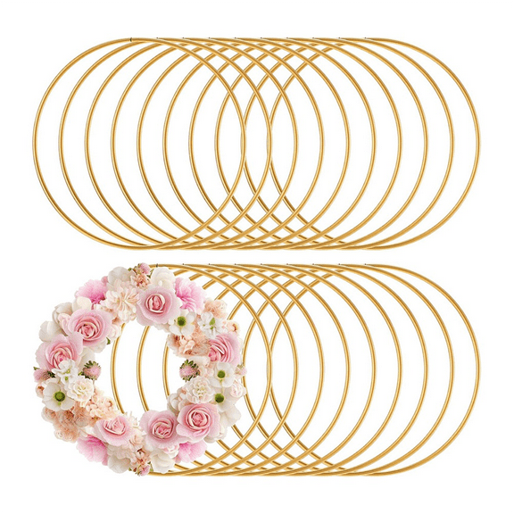 20 Pcs Metal Rings for Crafts 3 Inch Rings Hoops Floral Macrame Hoops for DIY Crafts Macrame Dream Catcher Supplies,20 pcs * dream catcher rings,Gold