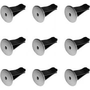 20 Pcs Metal Round Head Car Air Vent Clips Auto Freshener Clips Car Air Conditioner Car Outlet Perfume Clips Black