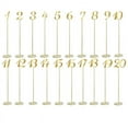 thumbnail image 1 of 20 Pcs Metal Table Numbers 1-20 for Wedding Reception 12 Inch Number with Sturdy Holder Base, 1 of 6