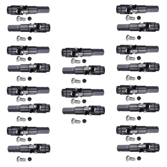 20 Pcs Metal Universal Drive Shaft for C14 C24 C34 C44 B14 B16 B24 B36 1/16 RC Car Parts