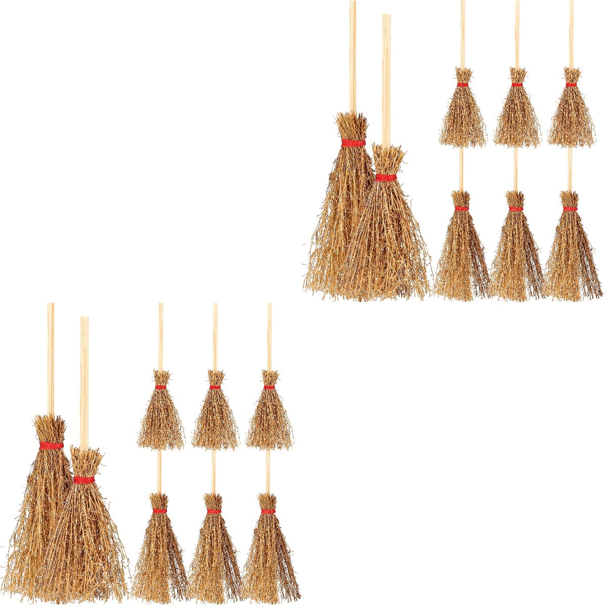 20 Pcs Mini Broom Crafts for Kids Witch Stuff Childrens Toys Brooms