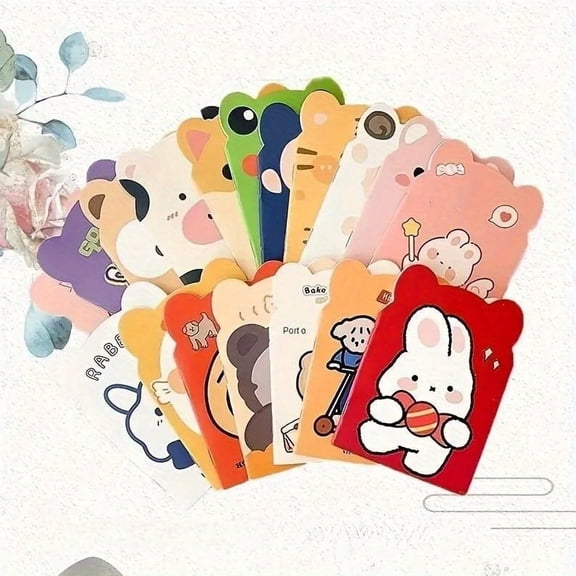 20 Pcs Mini Cute Steno Pads, Portable Cartoon Notebooks for Note Taking Daily Planning, Small Pocket Notepads for Gifts Prizes, Random Animal Patterns