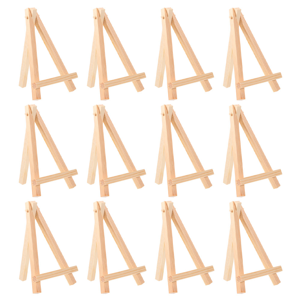 20 Pcs Mini Easel Small Picture Stand Display Canvases Drawing Board