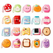 20 Pcs Mini Sticky Note Book Set, Kawaii Shaped Memo Pads with Keychain Charms for Party Favors, Portable Soft Cover Notebooks for Daily Planning