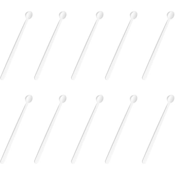20 Pcs Mini Teaspoon Plastic Micro Tiny Little Measuring Spoons for Cosmetics Medicines Powders Glitter Seasoning Measurement Tools Supplies (0.15 ML)