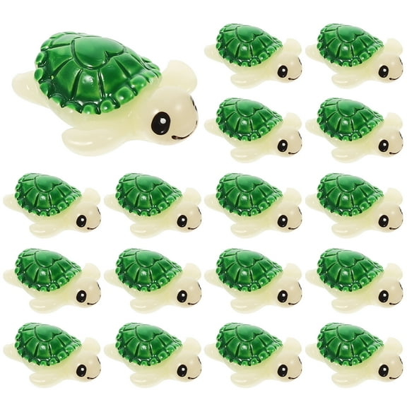 20 Pcs Mini Turtle Model Desktop Tortoise Figure Tabletop Figurine Animal Bonsai Animals Dollhouse Adorable Miniature