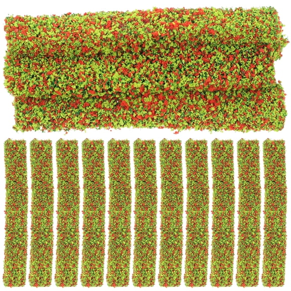 20 Pcs Miniature Greenery Shrubs Flower Cluster Decor Plant Static Grass Plants