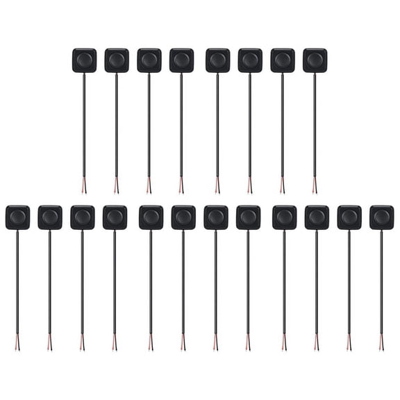 20 Pcs Momentary Switch Momentary Push Button on Switch 12V 24V Mount Mini Button Switch