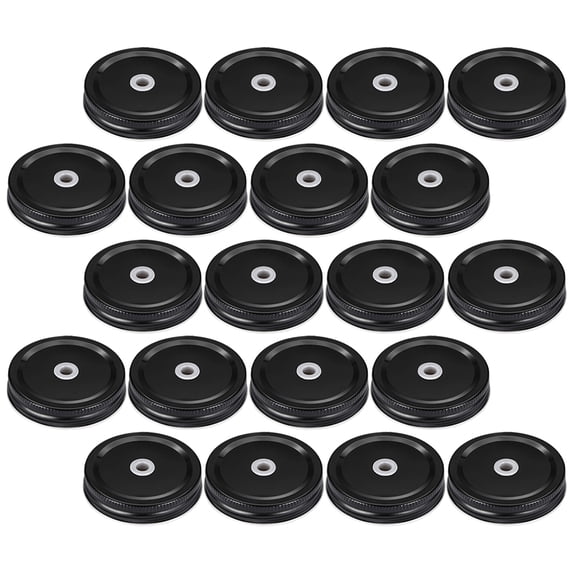 20 Pcs Mushroom Jar Lids Mason Metal Sealing Can Covers Reusable for Replacement