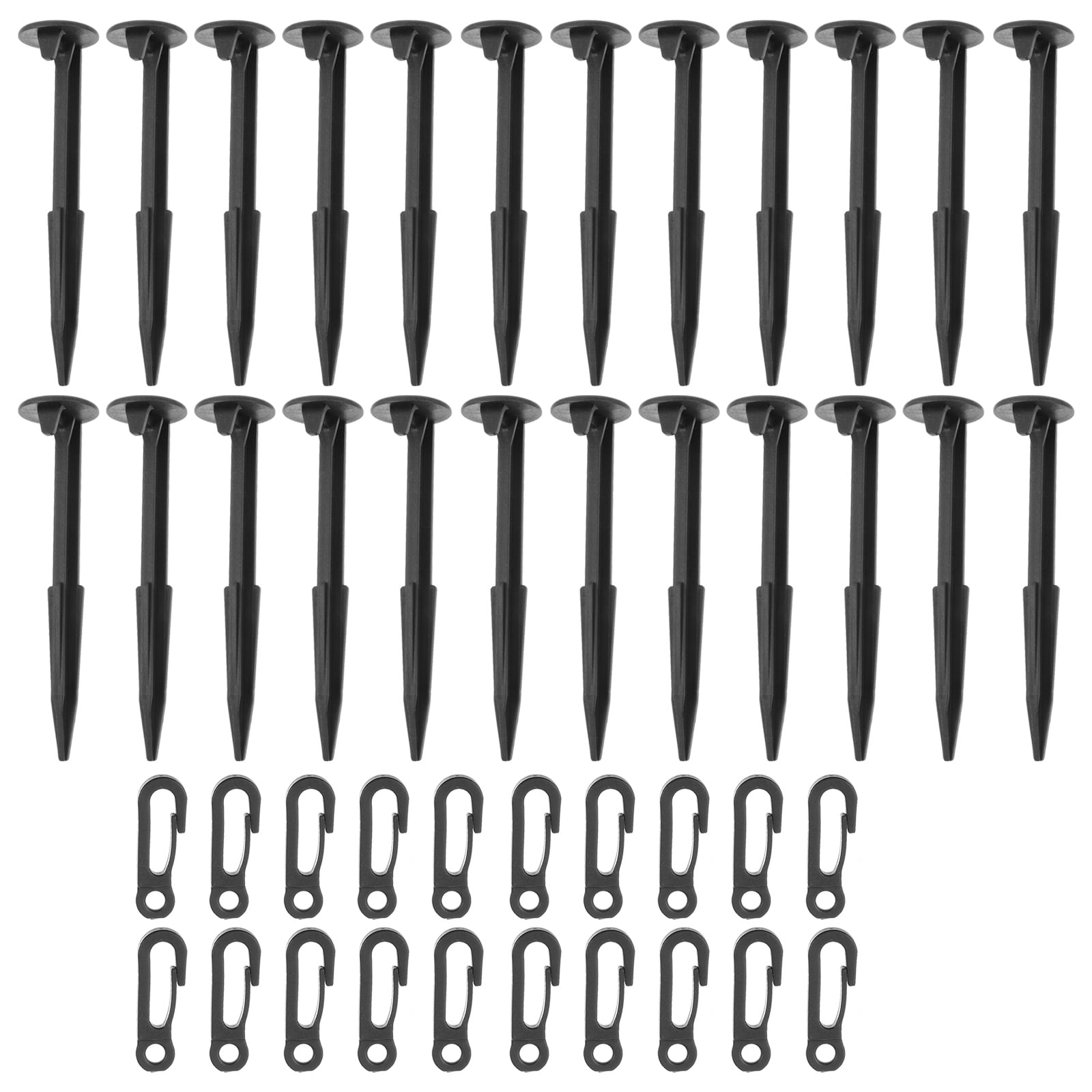 20 Pcs Nail The Ground Tents Toy Plastic Stake Tether Plug