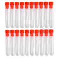 thumbnail image 1 of 20 Pcs Non-Completed Plastic Test Tubes Lab Tool With Screw Cap Transparent, 12 * 60mm, 1 of 4