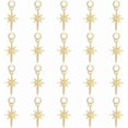 thumbnail image 1 of 20 Pcs North Star Charms 18K Gold Plated Brass Star Pendants with Jump Rings Metal Celestial Charms Beads for Necklace Earrings Bracelet Jewelry Making, 1 of 7