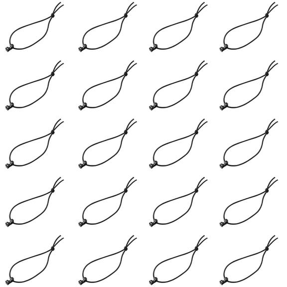 20 Pcs Nylon Secure Loose Straps Management Tool Buckle Storage Webbing Clip Elasticity Ribbon Rope