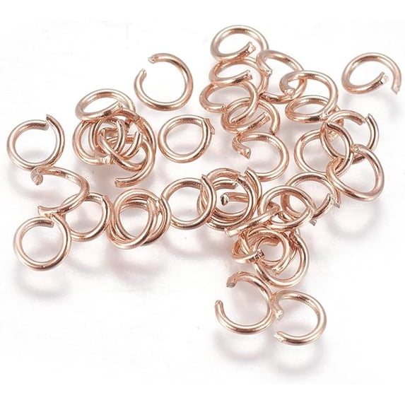 20 Pcs Open Jump Rings PVD Vacuum Plating 304 Stainless Steel Open Jump Rings Connector Ring for Jewelry Making Necklaces Bracelet Earrings Keychain 21 Gauge 4x0.7mm Inner Diameter: 2.4mm