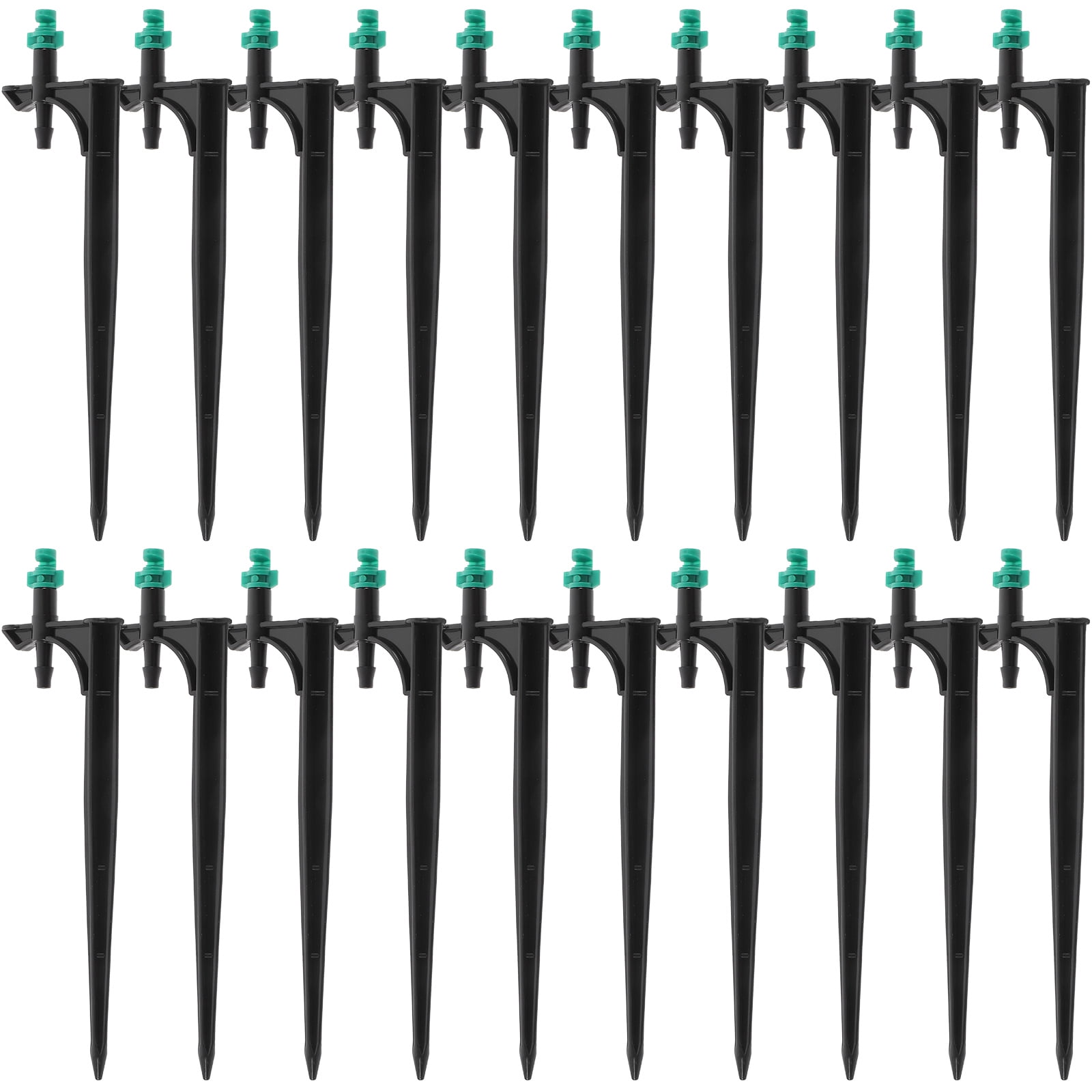 20 Pcs Orchard Watering Sprinkler Head Garden Hose Nozzle Plant Accessories Black