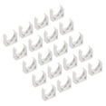 thumbnail image 1 of 20Pcs U-type Tube Pipe Fitting Clamps Clips Connectors Inner 25mm White Snap Connection for Hose Electrical Conduit Home Furnishing, 1 of 6