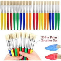 20 Pcs Paint Brushes for Kids,Big Washable Chubby Toddler Paint Brushes,Preschool Paint Brushes with No Shed Bristle,Easy to Clean Paint Brushes,Preschool Kids Paint Brushes for Acrylic Paint