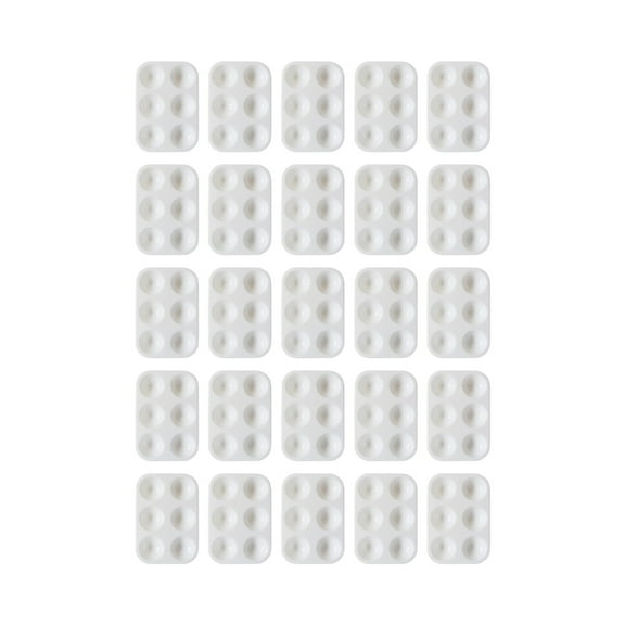 20 Pcs Paint Palette Watercolour Painting Palette 6 Grid Palette Mixing Palette for Painters Acrylic and Oil Painting
