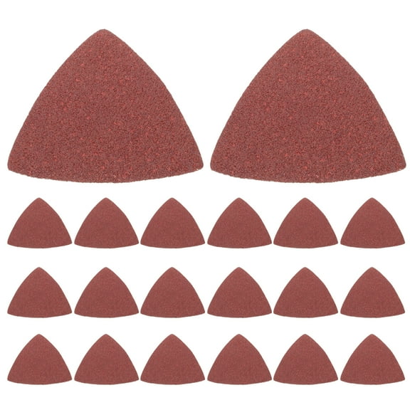 20 Pcs Palm Sandpaper Accessories Orbital Sander Wet Sanding Mouse Triangle Flocking