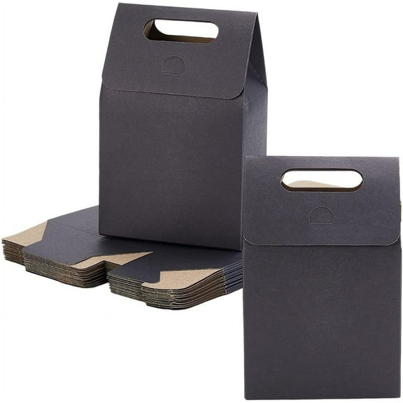 20 Pcs Paper Gift Bags Kraft Bags Tote Bags with Handle Hole Shopping Bags Reusable Bags for DIY Wedding Party Favor Birthday Valentine Day Anniversary Housewarming Slate Grey