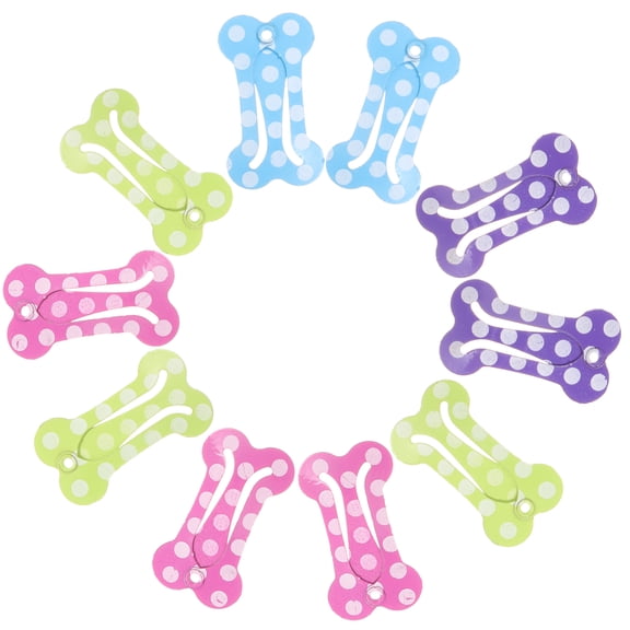 20pcs Pet Metal Snap Hair Clips for Dogs Cute Candy Color Hair Barrettes