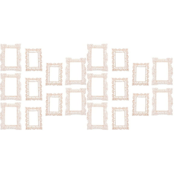 20 Pcs Photo Frame DIY Gold Purse Tiny Picture Frames Miniature Picture Frames Mini Picture Frames