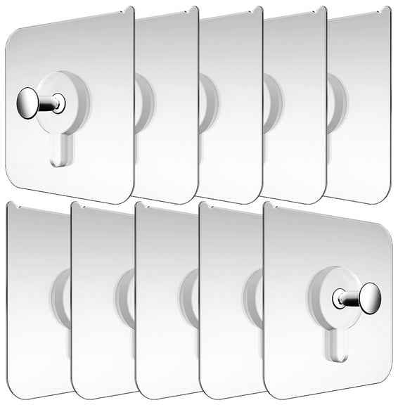 20 Pcs Picture Hooks Easel Wall Hanging Sticky Hooks Stainless Steel Plastic 6.00X6.00X1.30CM