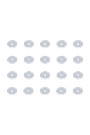 20 Pcs Piercing Healing Silicone Discs Soft Anti Hyperplasia Anti-sagging Fixed Rings for Nose Ear Cartilage Soft Gasket