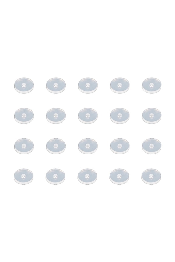 20 Pcs Piercing Healing Silicone Discs Soft Anti Hyperplasia Anti-sagging Fixed Rings for Nose Ear Cartilage Soft Gasket
