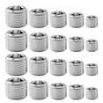 thumbnail image 1 of 20 Pcs Pipe Plug Fitting,1/8 1/4 3/8 1/2 3/4In NPT Male Internal Hex Thread Socket Pi12L6, 1 of 6