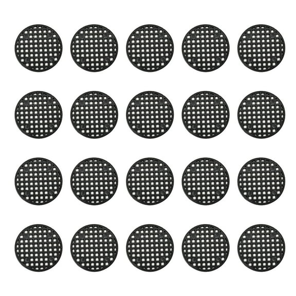 20 Pcs Plant Pot Bottom Net,Plant Pot Mesh Hole Cover Bonsai Drainage Mesh Insert,Flower Pot Hole Mesh Pad Bottom Grid Mat, Round Mesh Screen Pot Bottom Gasket for Garden Prevent Soil Loss (4.5cm)