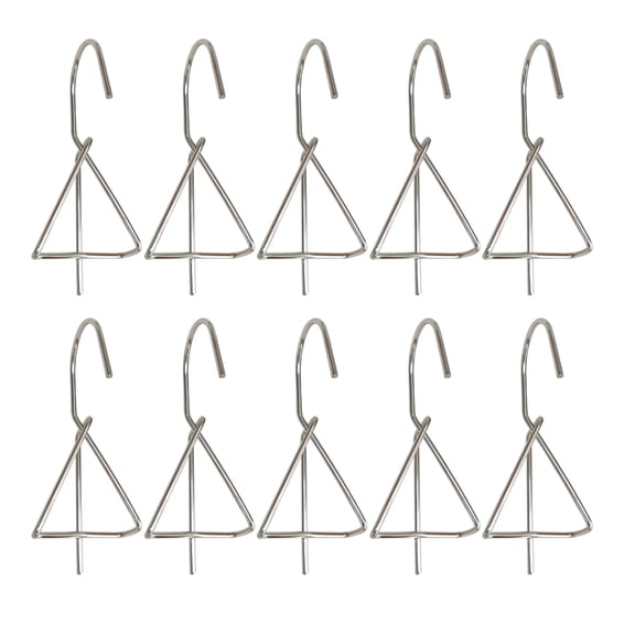 20 Pcs Plant Pot Hangers, 4.7 in / 12 cm Stainless Steel Metal Plant Wall Hanger, Terracotta Pots Hangers Hooks for Railing Fence, Flower Pot Holder for Balcony, Anti-Theft Net